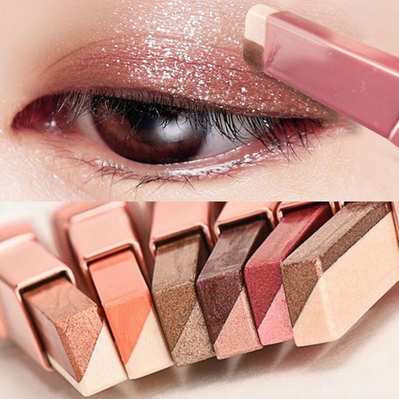 Gradient Waterproof Pearlescent Two-Color Eyeshadow Stick