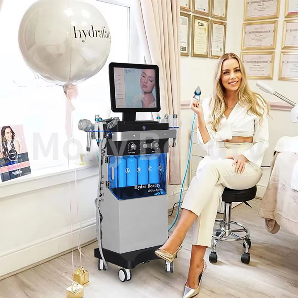 Hot SALE 14 In 1 Hydra Peel Skin Care Water Peeling Face Tightening Facial Deep Cleansing Oxygen Hydro Machine For Spa Salon