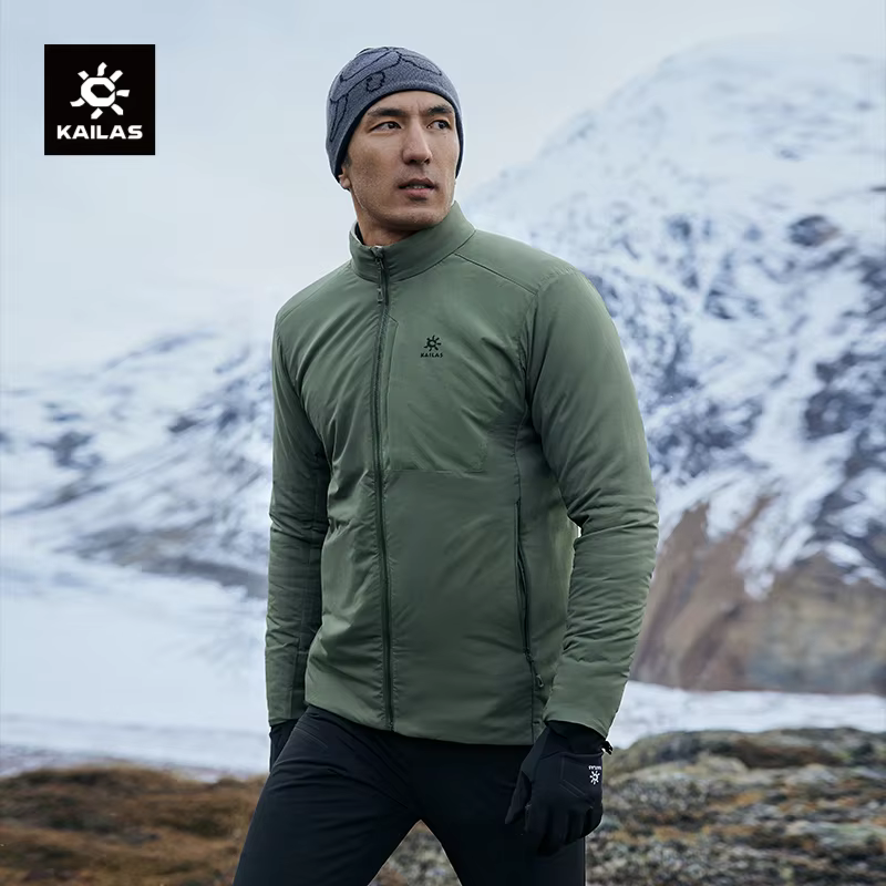 KAILAS RH 60 Packable Insulated Jacket With Primaloft Gold For Men Winter Warm Stand-collar Outdoor Sports Jackets KG2330161