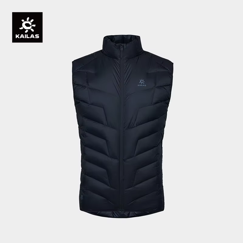 KAILAS New Men's GT ZREO Goose Down Vest 900FP Winter Warm Lightweight Hydrophobic Goose Down Vest For Hiking Travel KG2443119