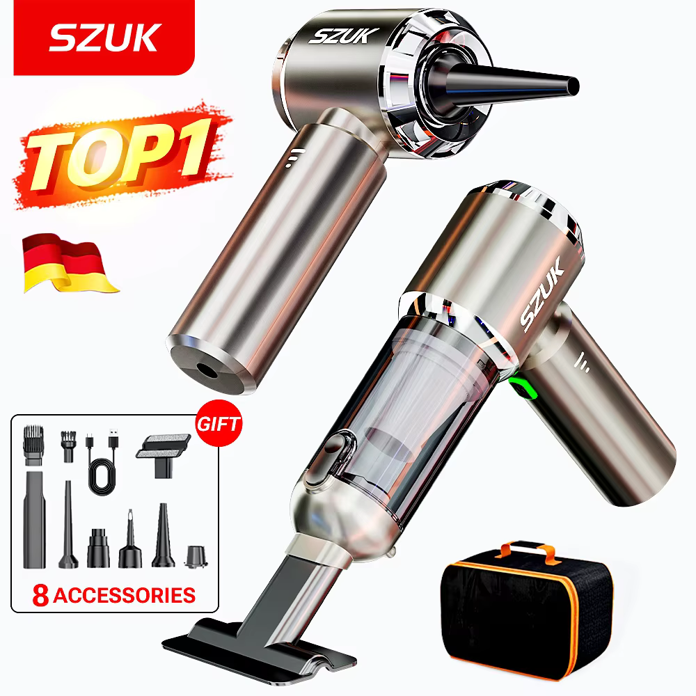 SZUK NEW Car Vacuum Cleaner 985000PA Cordless Powerful Wireless Car Cleaner Cleaning Machine HandHeld Portable Vacuum Cleaner
