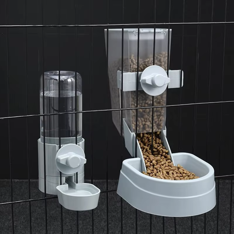 Mangeoire automatique pour animaux de compagnie, Cage suspendue, bol, bouteille d'eau, récipient alimentaire, distributeur pour chiots, chats, lapin, oiseaux, produit d'alimentation pour animaux de co