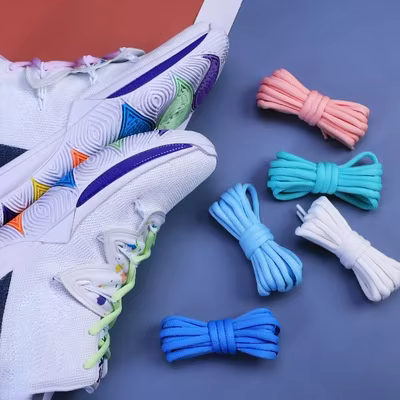 6mm 22color Sportschuhe Schnürsenkel Schuh Bonbonfarben Keine Elastizität Runde Schnürsenkel Wandern Schnürsenkel Schnürsenkel Zubehör