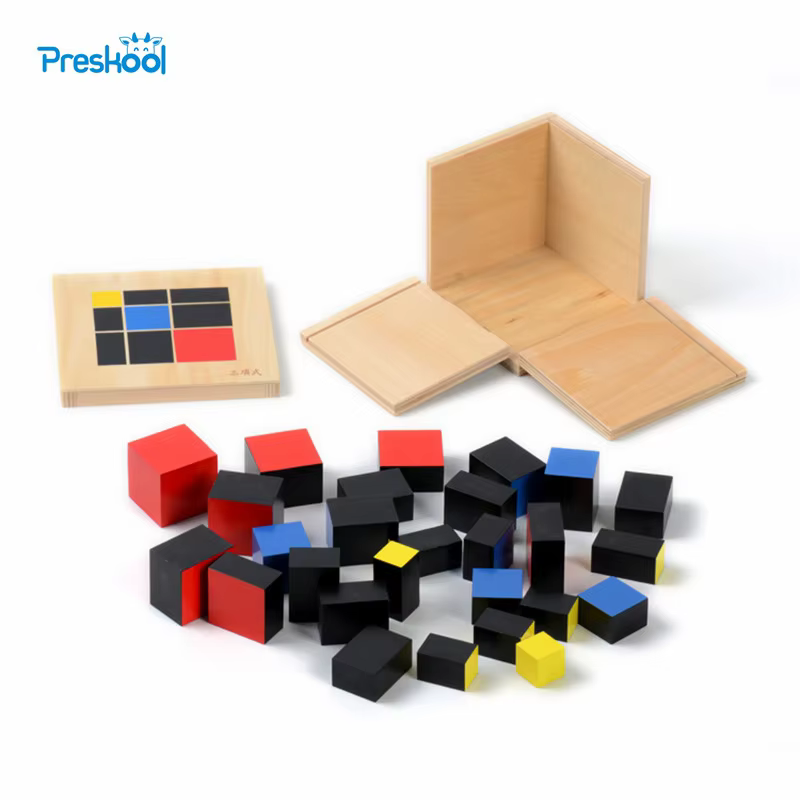 Baby Toy Montessori Trinomial Cube Math for Early Childhood Education Preschool Training Learning Toys Great Gift
