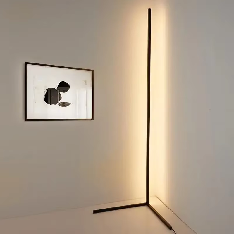 Smart Led Living Room Floor Lamp Rgb Corner Floor Lamp Music Synchronization Application Program Control Suit for Living Room