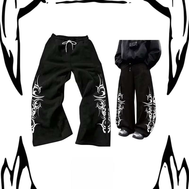 2026 Sommer Mode Neue Herren Damen Kinder Lässige Gothic Sport Jogginghose Gerades Bein Übergroße Street Jogginghose