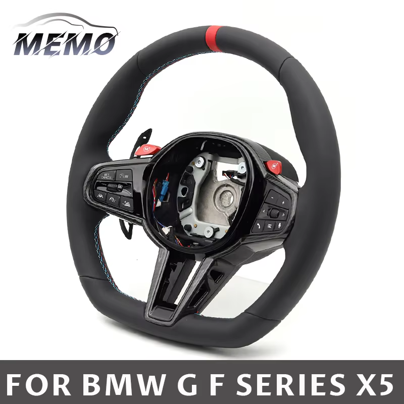 Steering Wheel with Heating ACC HOD M1M2 Button for BMW G02 G05 G20 G21 G26 G29 G30 G32 G42 G80 G82 G87 F07 F10 F15 F40 X3 X6 X7