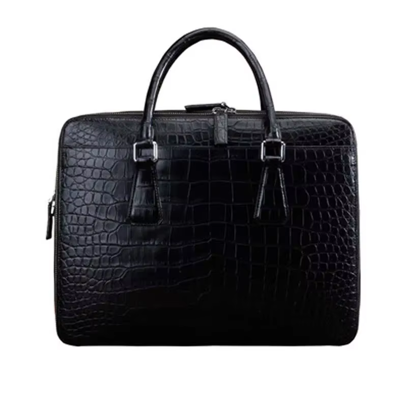 ourui new arrival crocodile bag men  briefcase brown men handbag men bag