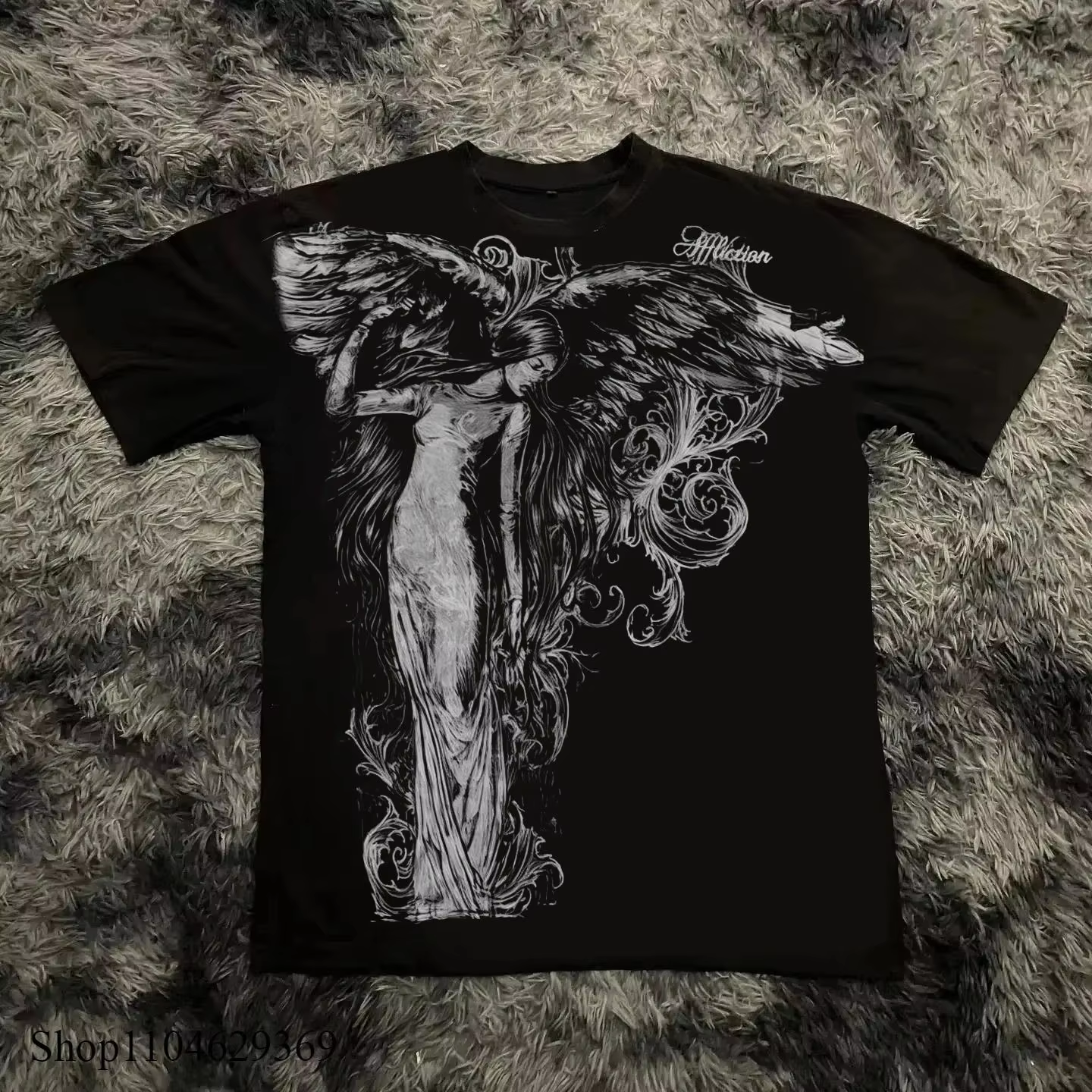 2025 Summer New Men's T-shirt Breathable sweat-absorbing casual roller skating Jesus print Hip-hop Men's T-shirt