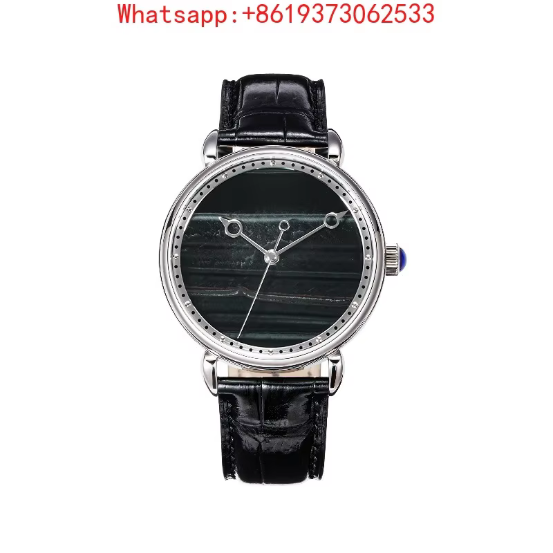 Natural tiger eye stone dial style watch, fully automatic mechanical men's watch, waterproof for daily life
