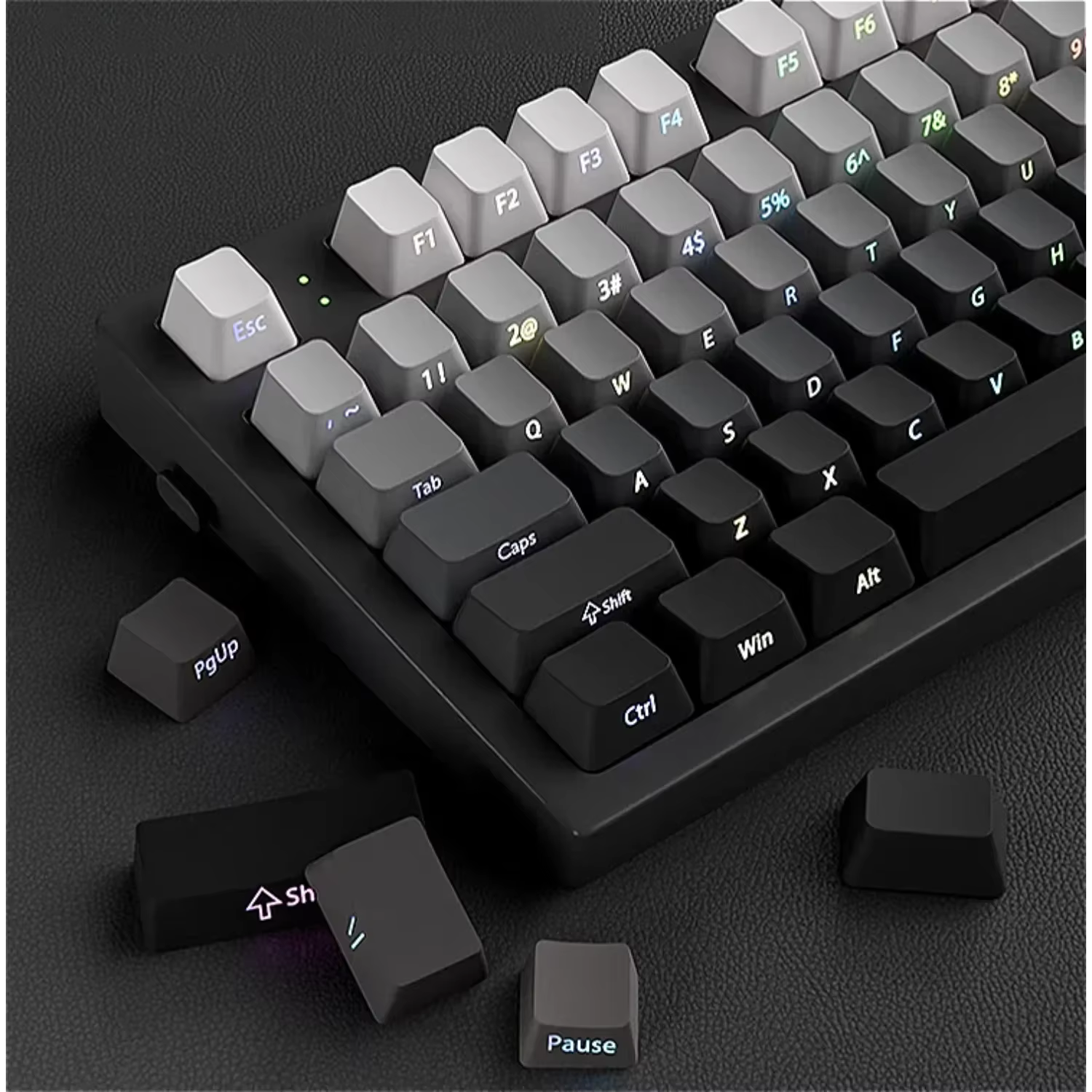 2025 Original Daylight Keycaps PTB Translucent, Side-engraved Oem 136 Keys, Customized To Fit 60/84/98/108 Mechanical Keyboards.