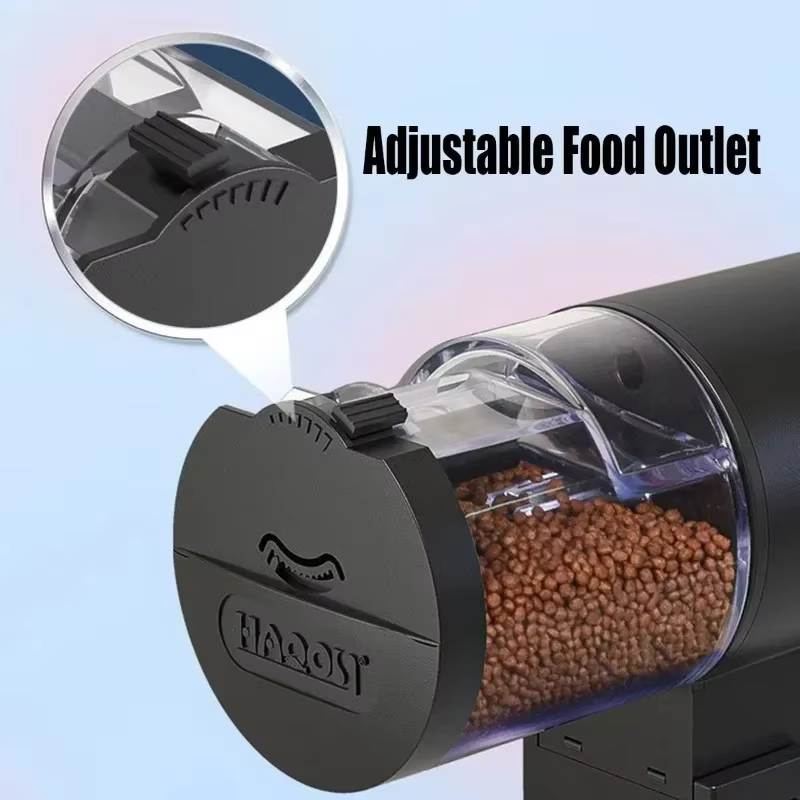 100ml Digital Automatic Fish Feeder Programmable Aquarium Food Dispenser with Timer IP66 Waterproof for Pond Turtle Tanks