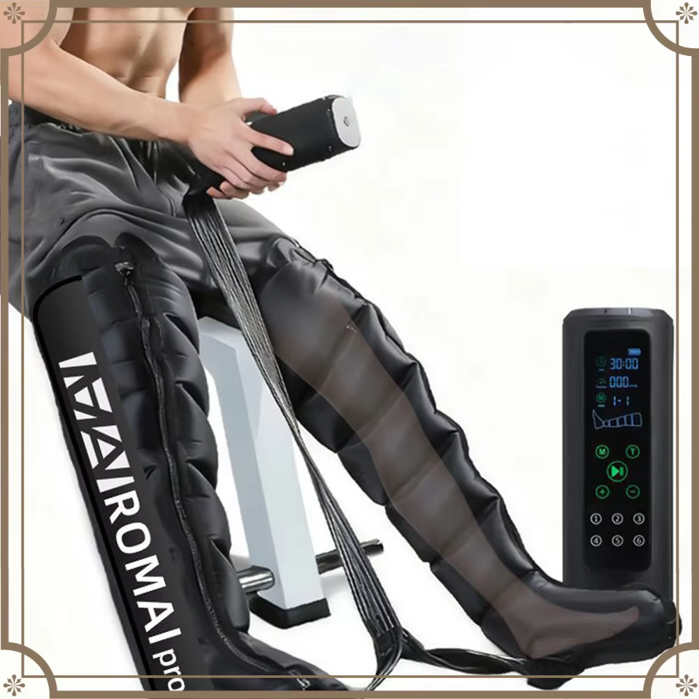 6 Section Air Wave Compression Pressure Leg Massager Relaxation Promotes Blood Circulation Massage Device Foot Leg Calf Massager