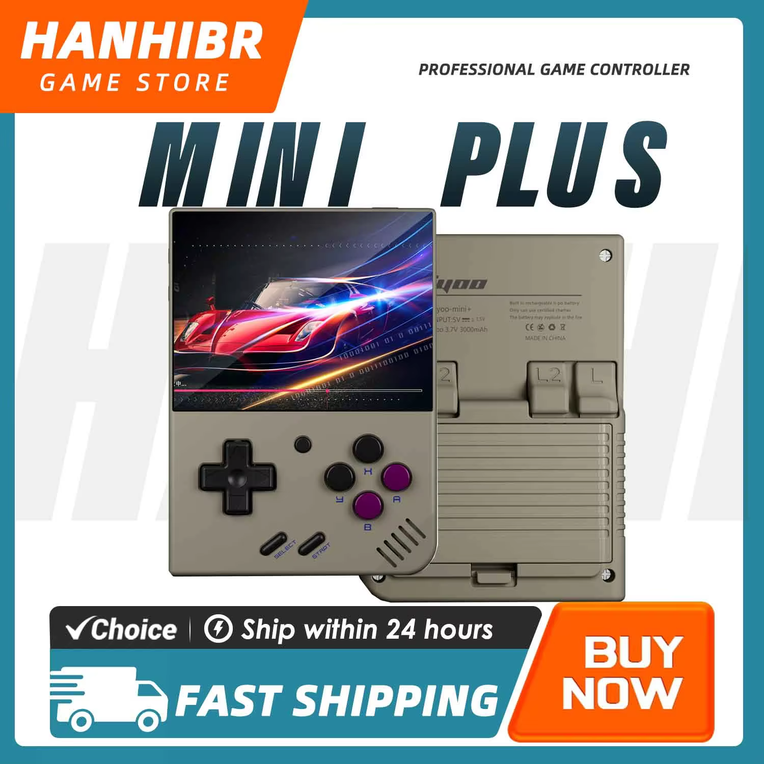 MIYOO Mini Plus Retro Pocket Emulator 3.5" OCA IPS Linux Handheld Console 3000mAh Multi Emulator Classic Video Game Console Gift