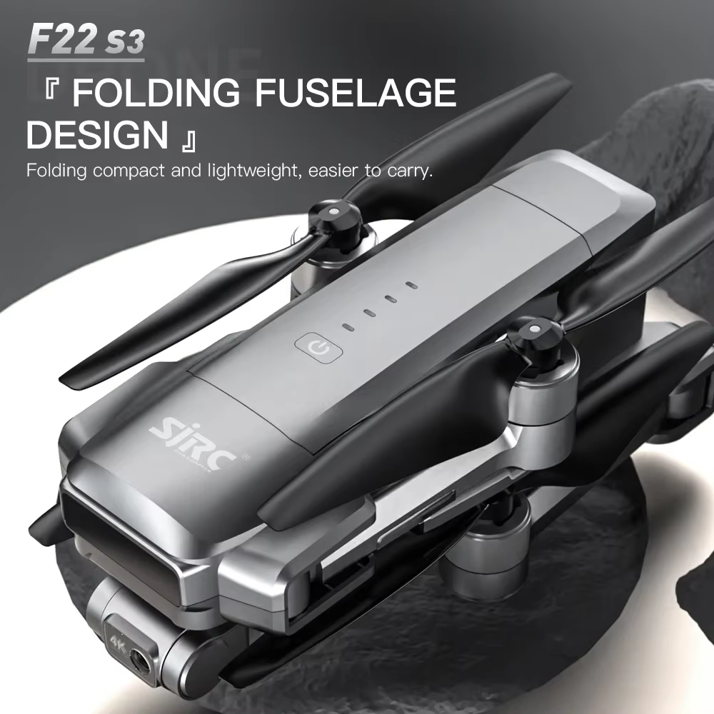 2024 New SJRC F22 S3 Pro Professional Drone 4K HD Camera 3-Axis Gimbal EIS 5G WIFI GPS 6km Obstacle Avoidance RC Dron Toy