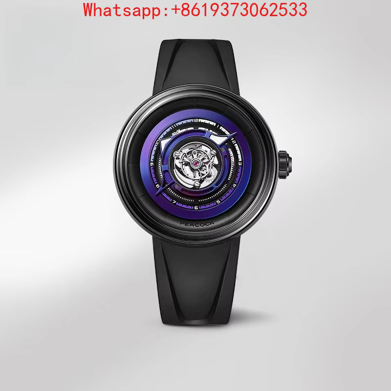 Customized Black Hole Center Tourbillon Mechanical Hollow Men's Couple Watch