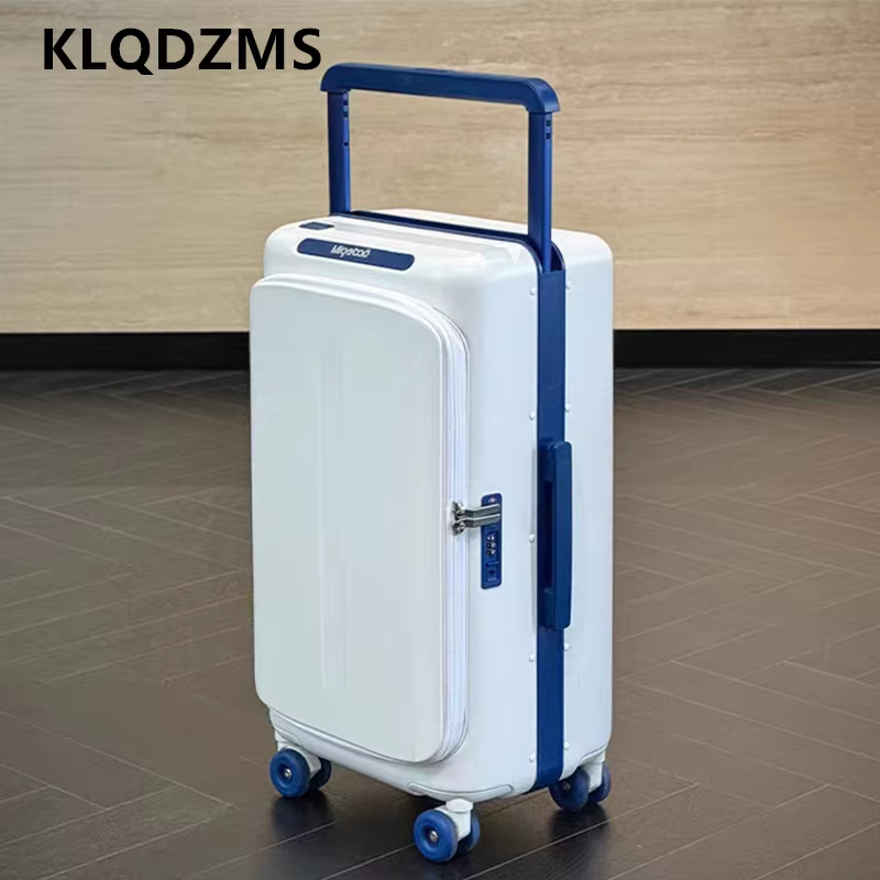 KLQDZMS Suitcase Travel Bag 20 Inches ABS + PC Boarding Box 25" Women's Trolley Case Men's Universal Wheel Rolling Luggage