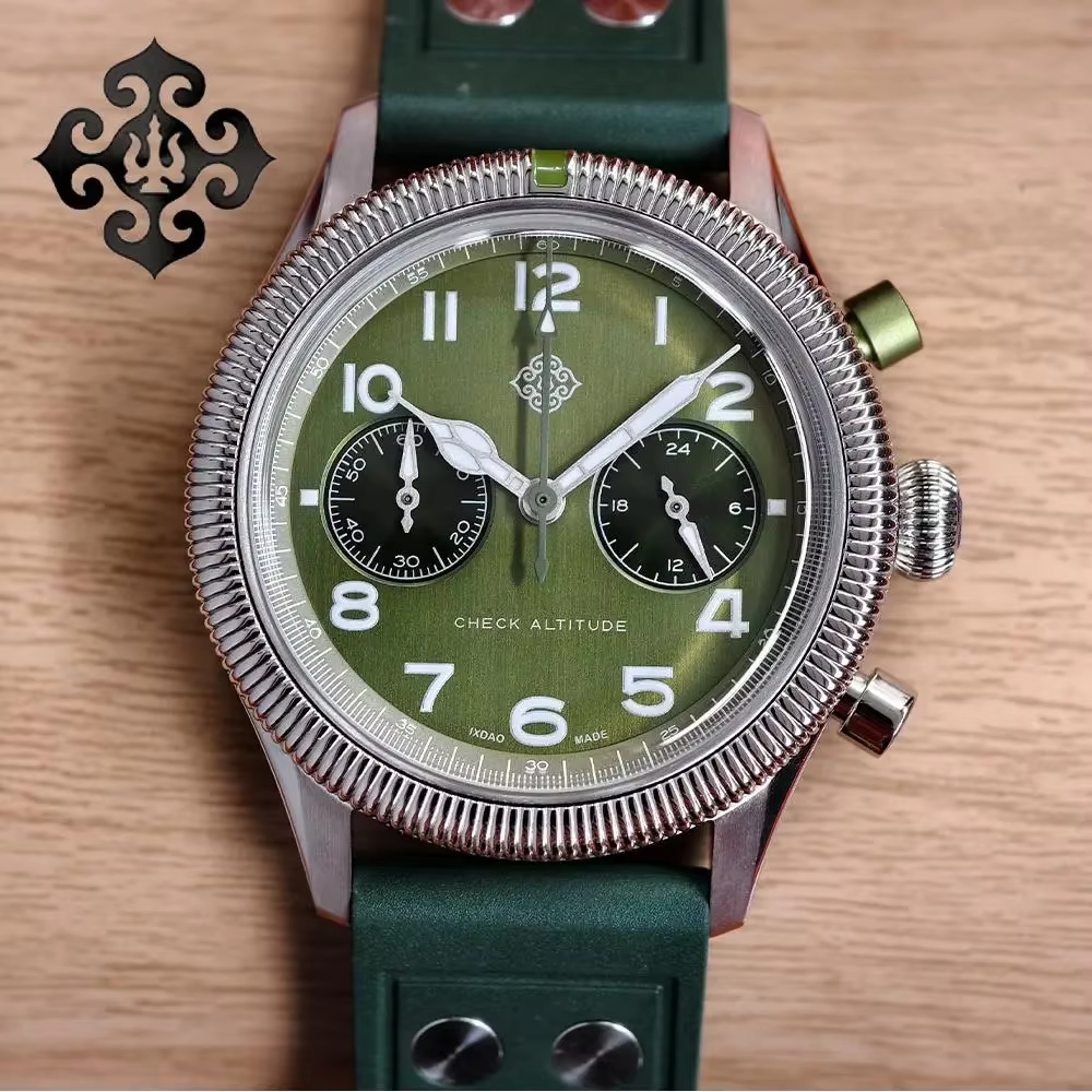 IXDAO JD-X10S Quartz Watch Peregrine Time Series Watch Pilot Watch Sapphire Stainless Steel 100M Waterproof Watch Reloj hombre