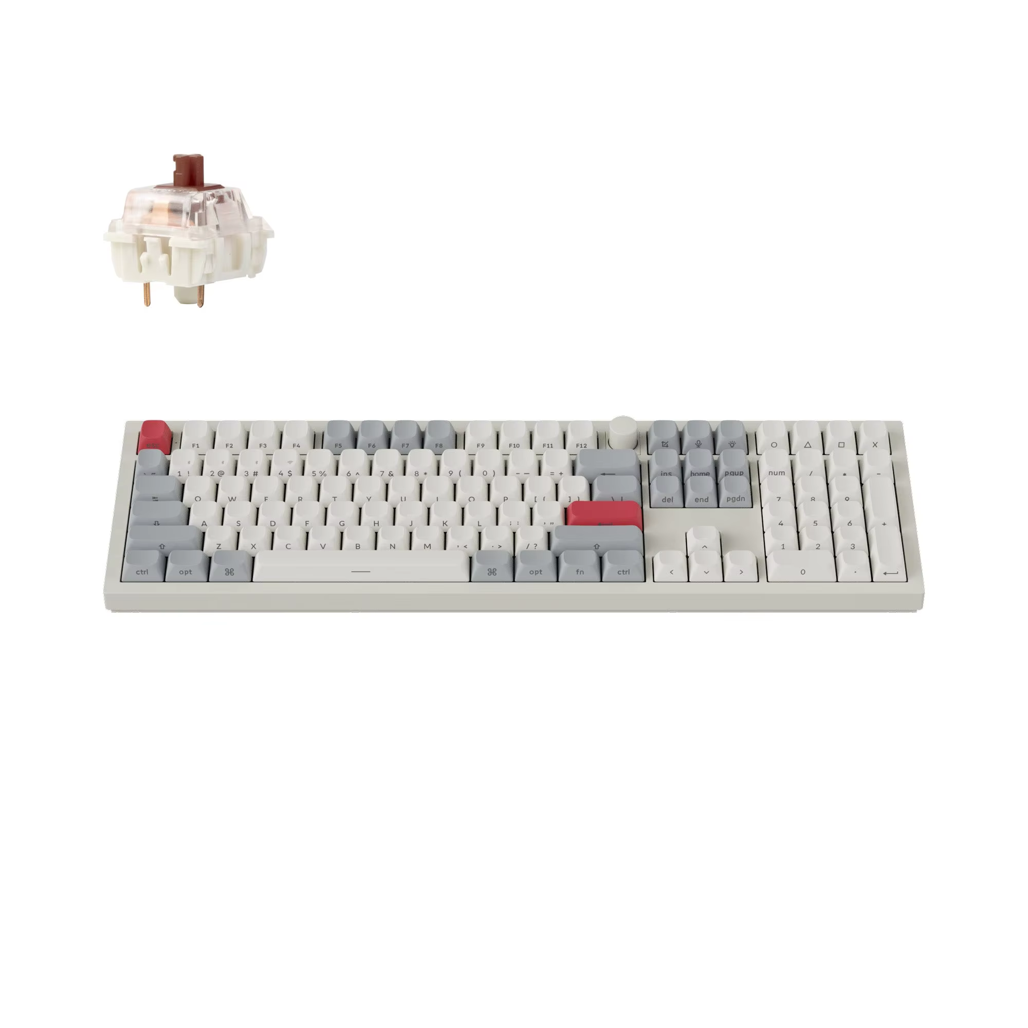 Keychron Q6 Max QMK/VIA Wireless Custom Mechanical Keyboard Full Aluminum Side-Printed Keycaps RGB Backlit Full-Size Knob