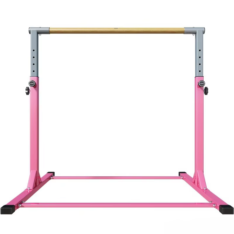 Pink Home-Use Children's Horizontal Bar—Sturdy and Durable, Suitable for Daily Gymnastics Practice Indoors and Outdoors