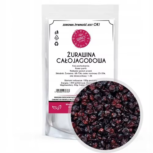 Getrocknete Cranberry-Früchte Ganze Cranberry-Beeren - 1kg