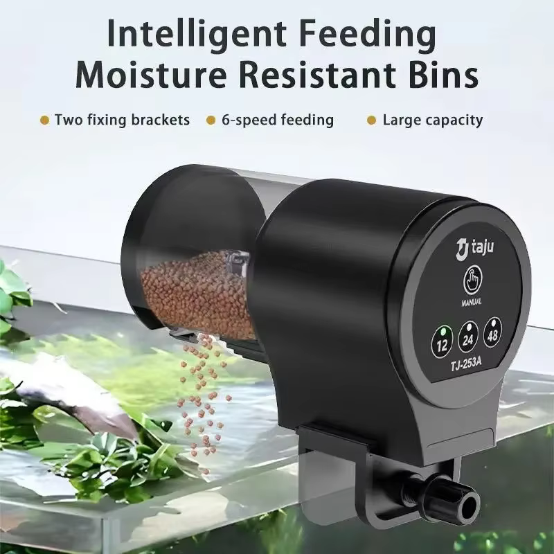Distributeur automatique de nourriture pour aquarium, pour poissons/tortues, mangeoire automatique pour poissons avec minuterie, capacité de 100ml