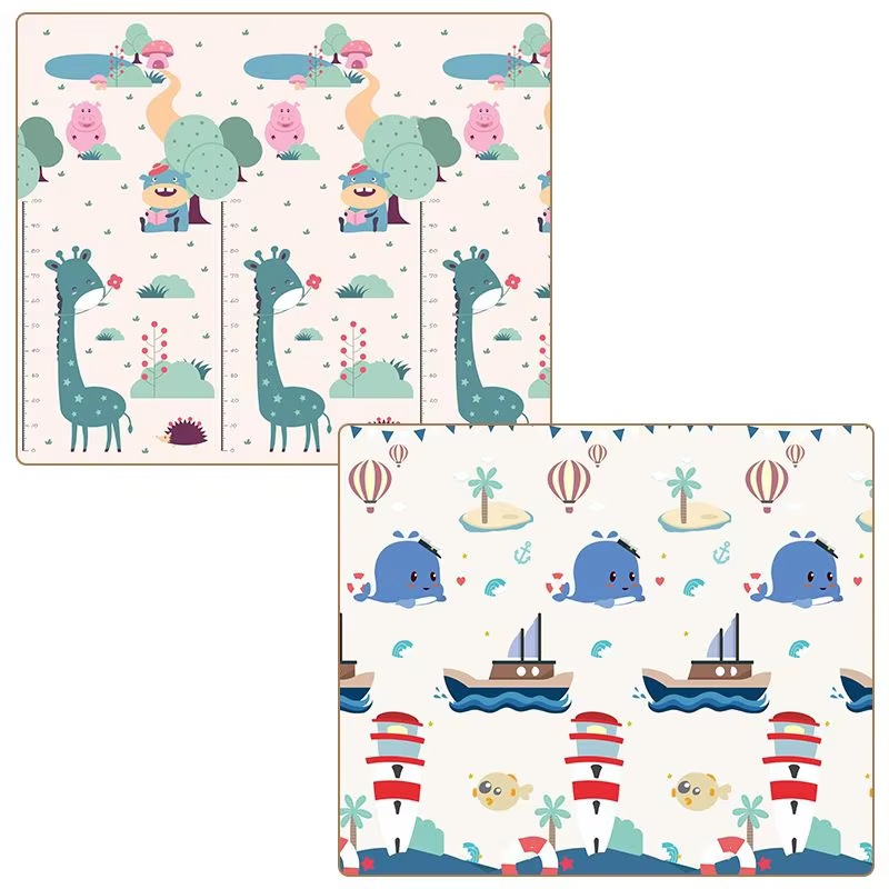 180x120/180x150cm Thickness 1cm Play Mat for Children's Thick Safety Mat Friendly Crawling Play Mats Folding Carpet Rug Playmat