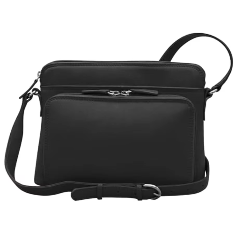 ili New York Genuine Leather Crossbody Bags for Women - Premium RFID Blocking Shoulder Bag Organizer with Adjustable Strap