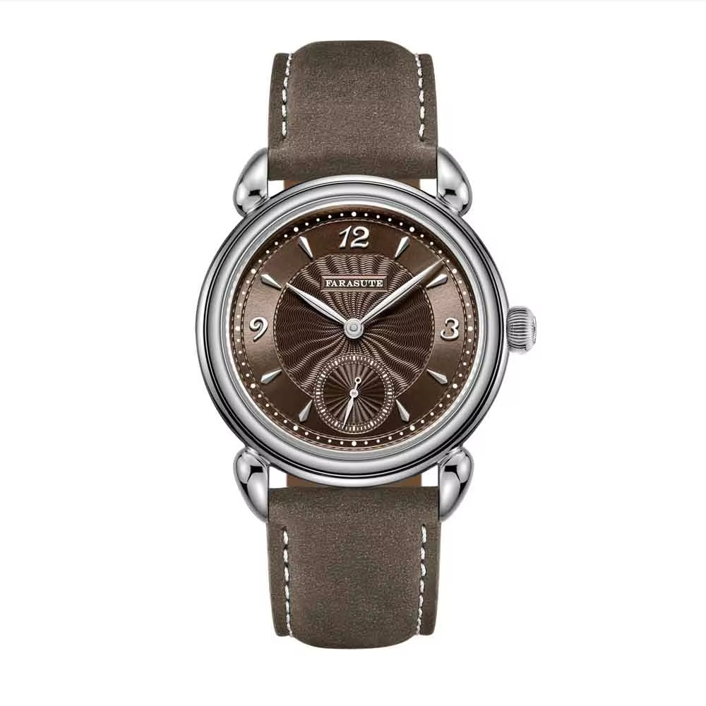 FARASUTE Top Brand Luxury Manual Mechanical Watch Mens Swiss SW261 Movement 5Bar Waterproof Stainless Steel Sapphire Wristwatch