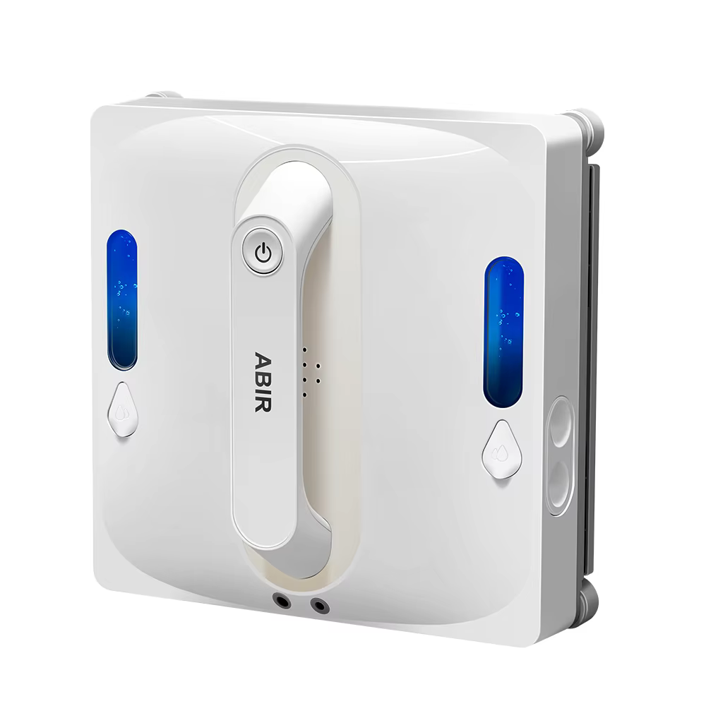 Robot Window Vacuum Cleaner ABIR WD9,4-Way Water Spray, Laser Sensor,9000PA Suction, Low Nosise,Wet Dry Scrape & Wipe in One