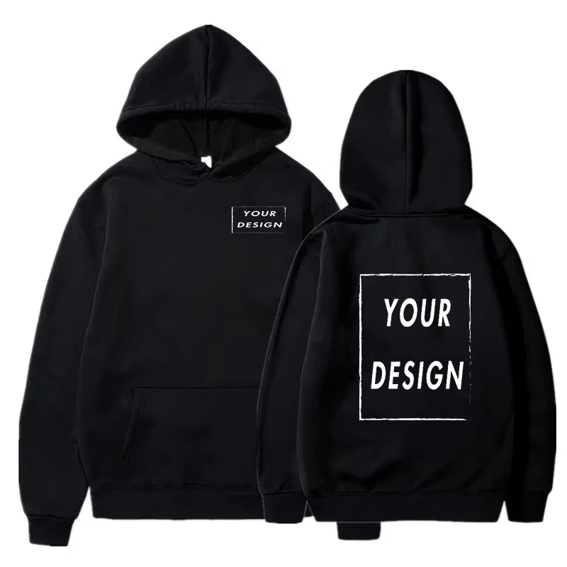 Men's and Women's Hooded Pullover, Customized Team Loose Casual Clothing, Fashionable and Personalized 100% Polyester,