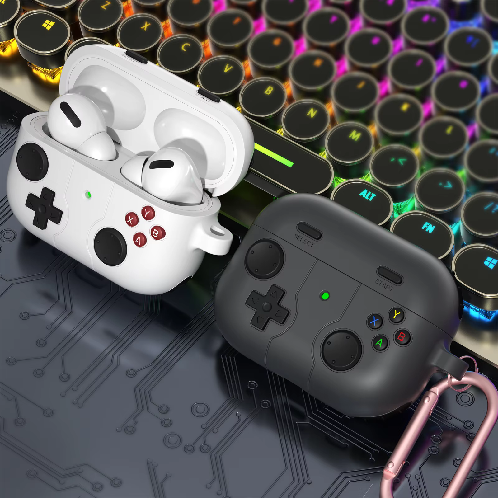 Fall Für AirPods Pro 2 3D Gamepad Gameboy Kopfhörer Zubehör Weiche Schutz Fall Abdeckung Für AirPods 1/2/3