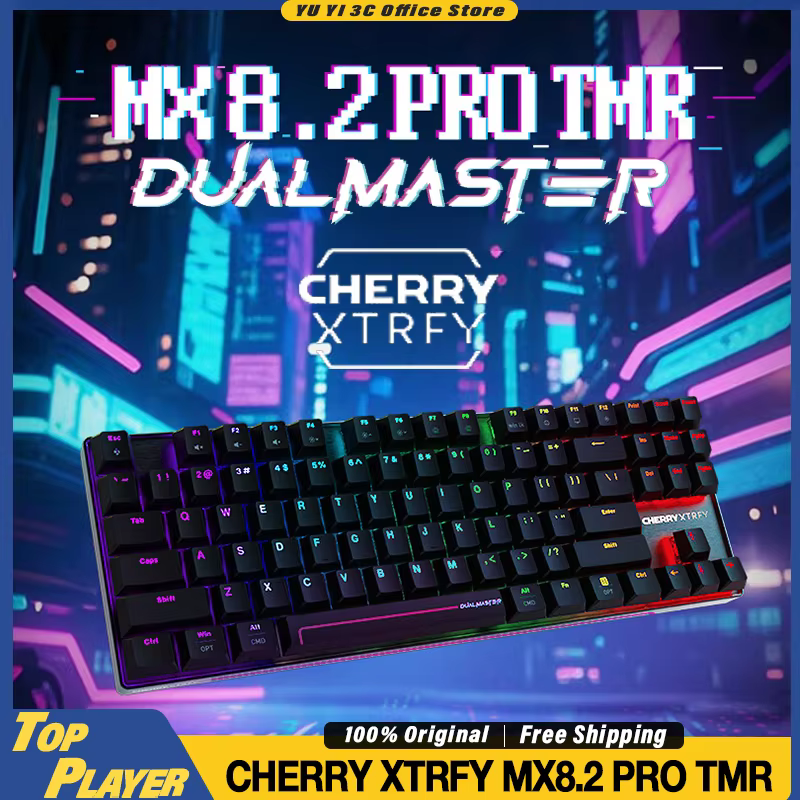 CHERRY MX 8.2 PRO TMR Gaming Keyboard Wireless Hall Effect 0.01mm Rapid Trigger 8000Hz Polling Rate Customized Switch Hot Swap