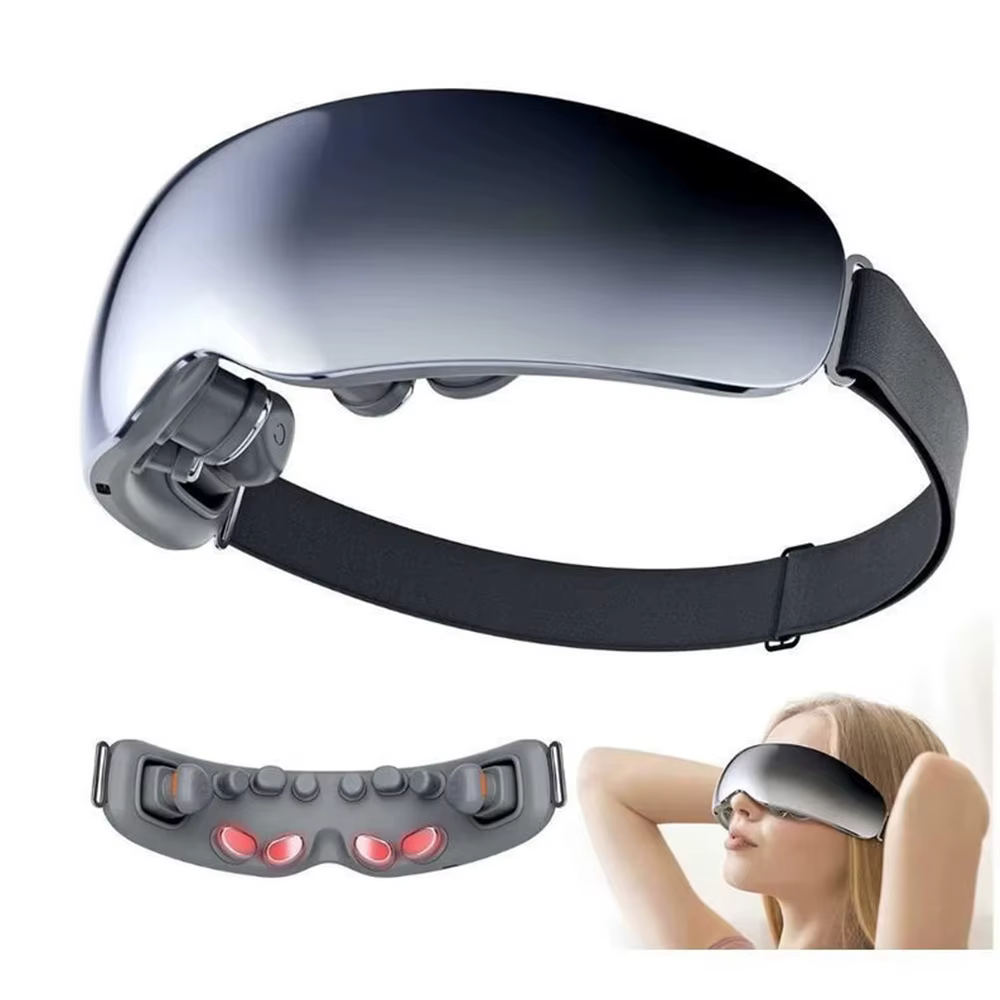 New Eye Massage Device Vibration Eye Massage Instrument Acupressure Eye Massager With 12 Massage Heads Super Relax