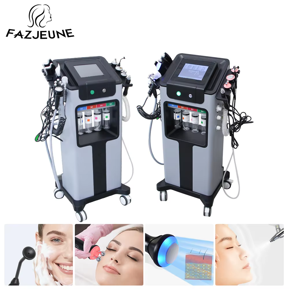 10 /12 in1 Hydrogen Facial Oxygen Machine Deep Cleaning Multifunction Skin Hydra Dermabrasion Skin Care Bio-lifting Scrubber SPA