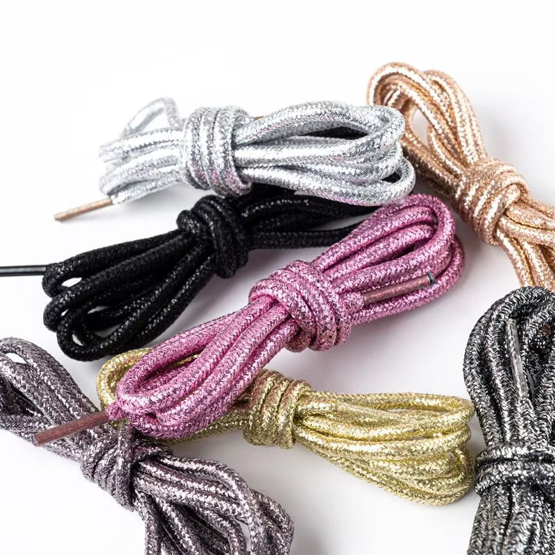 24 Farben rund, Gold und Silber, bunt, hell, glänzend, Schnürsenkel, Sneaker, Sportschuhe, Schnürsenkel, Schnürsenkel, Schnürsenkel, Schnüre, Direktversand