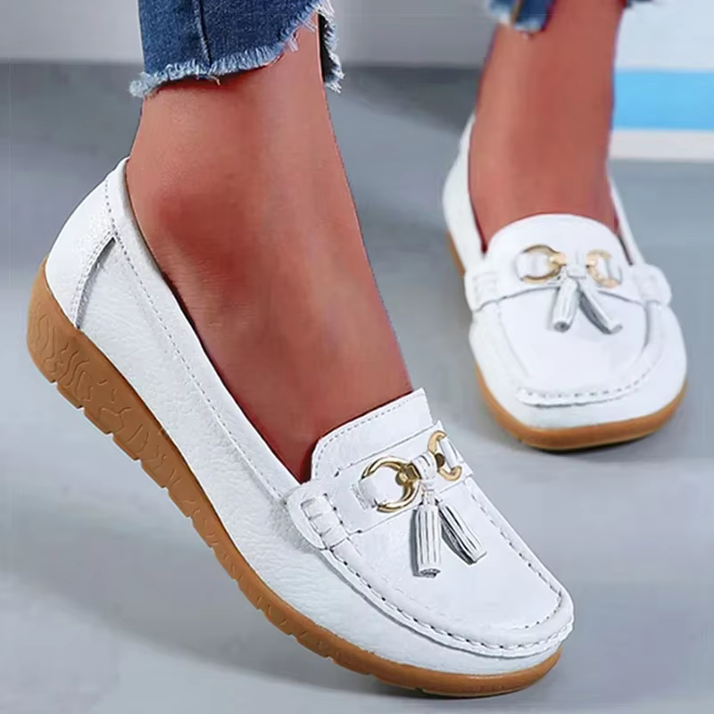 Shoes for Women Casual White Slip On Loafers Sneakers Woman Soft Low Heels Sports Tennis Woman Casual Sneaker Female Footwear