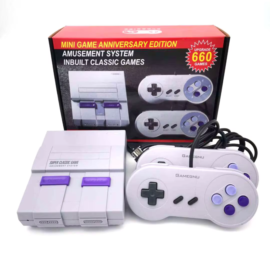 Super Classic MINI SFC TV Handheld Mini Portable Game Players Consoles Entertainment System For NES SNES Games Console（660 Game）