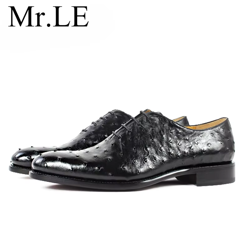 Ostrich Leather dress shoes New Men's Leather Shoes - Durable, Comfortable, Breathable & Stylish
