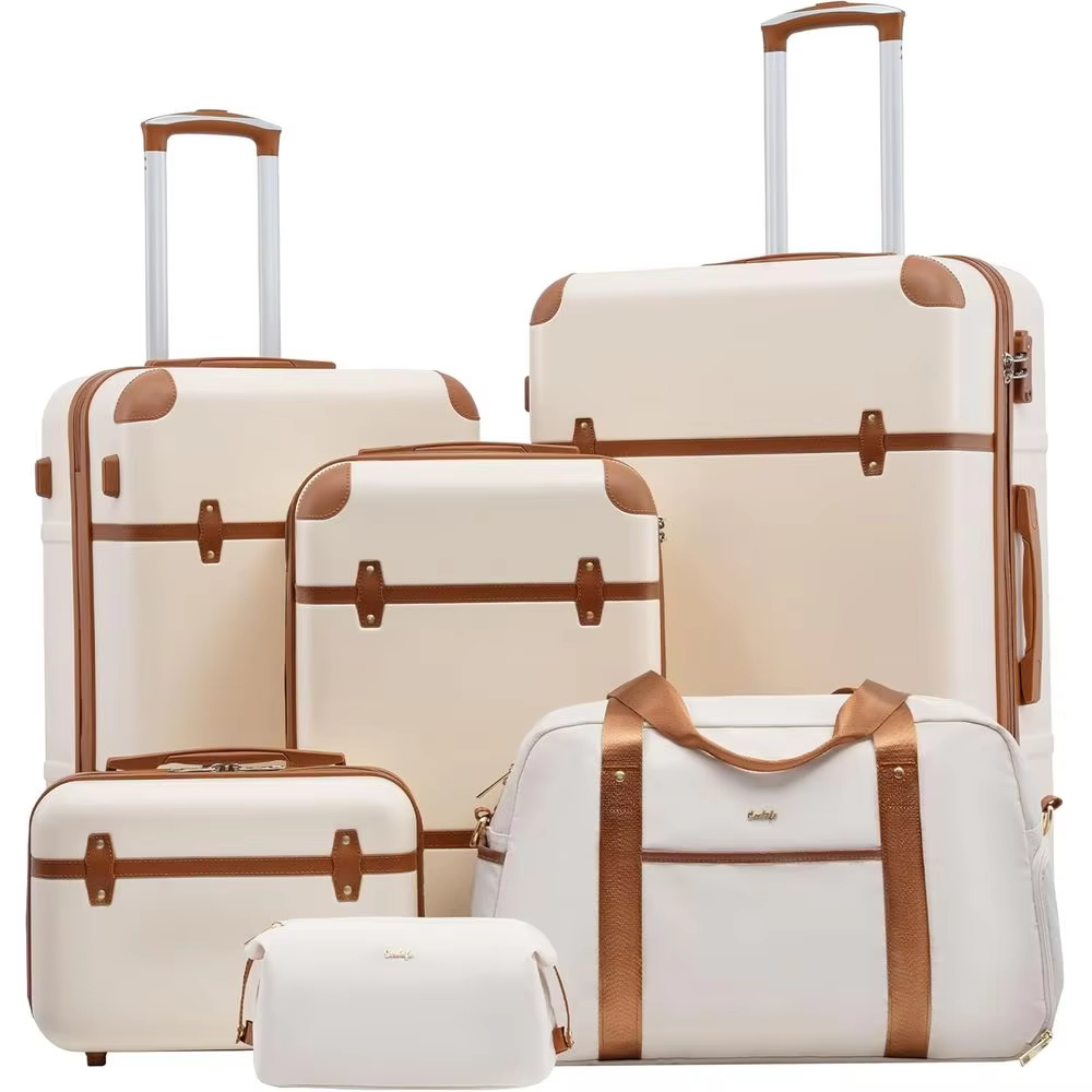 3-Piece Hardshell Luggage Set with TSA Lock, Spinner Wheels, and Carry-On Size