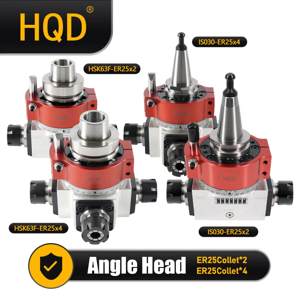 New Angle Head for ISO30 HSK63F ER25 For ATC Spindle Motor For saw blades end mill cutters speeds 6000-12000rpm