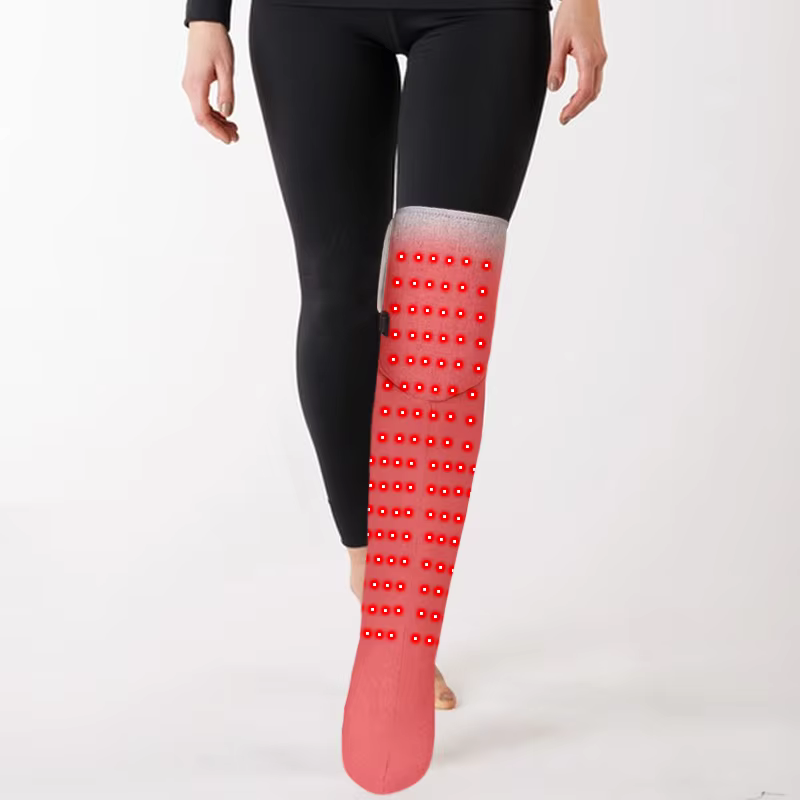 Red Light Moxibustion Heating Boots Hot Compress Physiotherapy Cold Leg Joints Ankle Warmth Vibration Massage - Leg Care Therapy