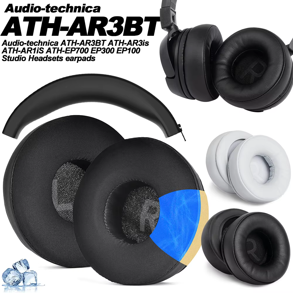 Ohrpolster für Audio-technica ATH-AR3BT ATH-AR3is ATH-EP700 EP300 EP100 Zubehör Ersatz-Kopfhörer aus Schwammgeflecht