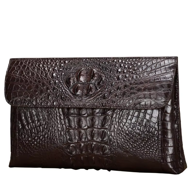 lukani new leisure Crocodile men's bag large capacity business handbag men clutch bag letter package men hand bag