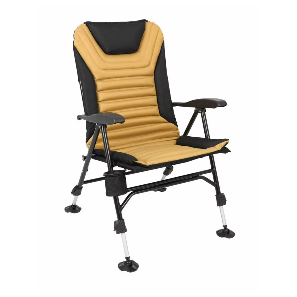 Off Grid Chair, Ultimate Portable Luxury Rugged Outdoor Folding Chair for Camping, Glamping, Sports amp Outdoor Adventures Sier