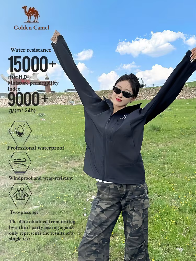 Golden Camel Outdoor Fleece Waterproof Jackets for Men Women 3-in-1 Detachable Thermal Coat New Hiking Camping Climbing Jacket