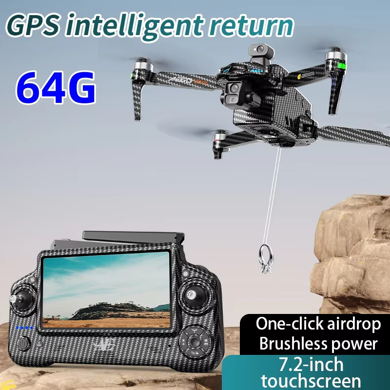 AE60 Ultra GPS Drone Professional 8K Camera With Screen 5G Wifi FPV 3-Axis Gimbal Obstacle Avoidance Quadcopter  RC Dron