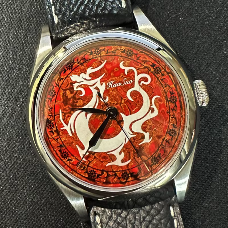 38mm Intangible Cultural Heritage Large Lacquer Disc SW200 Automatic Mechanical Watch Business Leisure Men's Watc