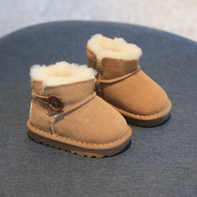 0-4 Years Baby Snow Boots Autumn Winter Toddler Boys Girls Warm Fur Shoes Infant First Walkers Fashion Design Baby Ankle Boots