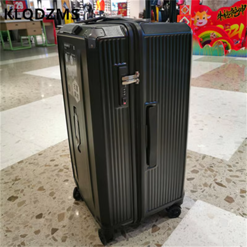 KLQDZMS ABS + PC Suitcase High-quality Large-capacity Trolley Case Family Travel Essentials Thickened Password Box Luggage